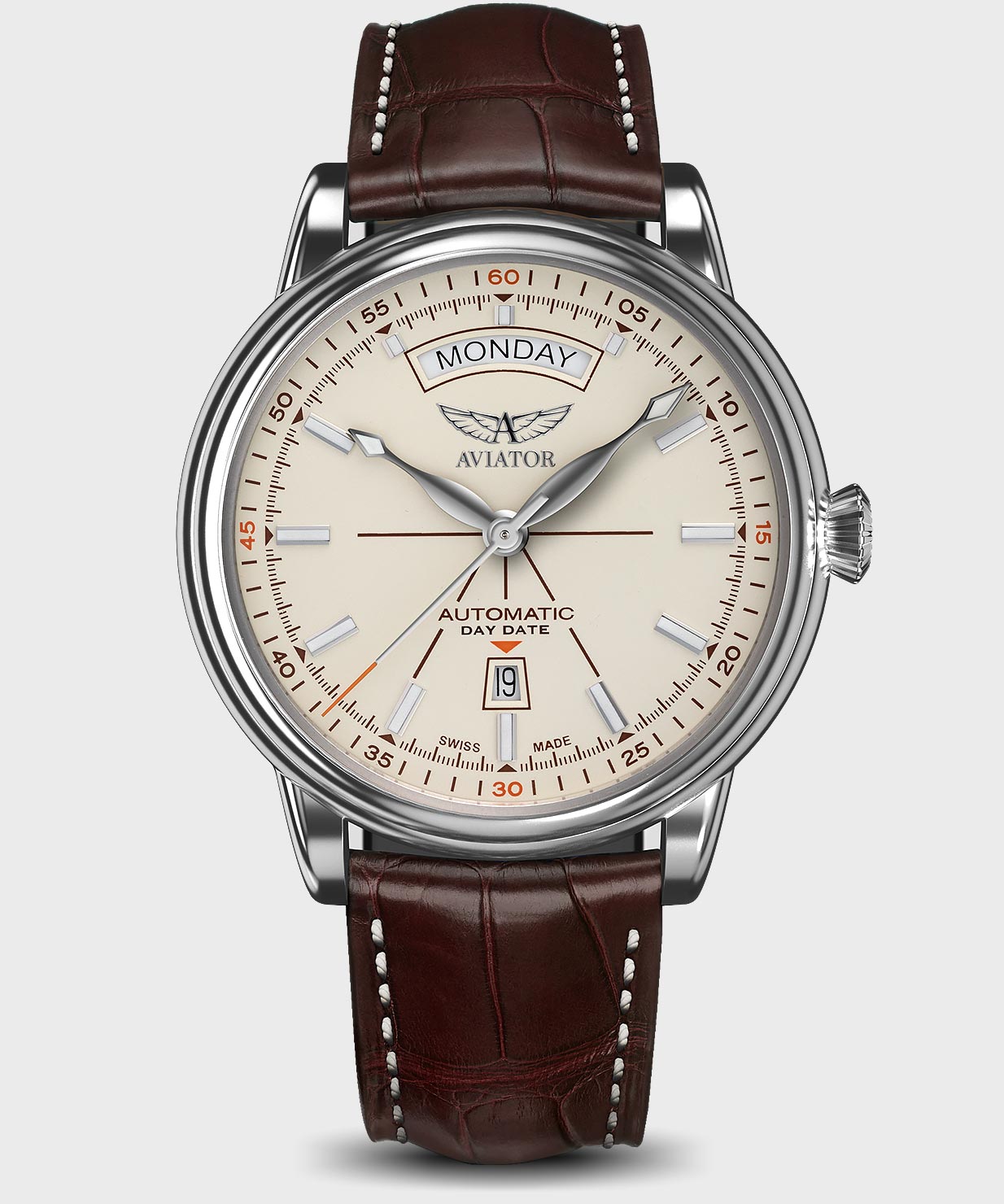 Douglas Day-Date V.3.20.0.141.4 Pilot`s Watch by AVIATOR Watch Brand