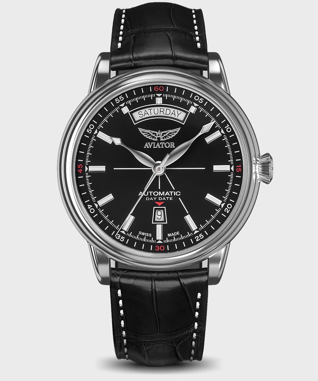 Douglas Day-Date V.3.20.0.142.4 Pilot`s Watch by AVIATOR Watch Brand