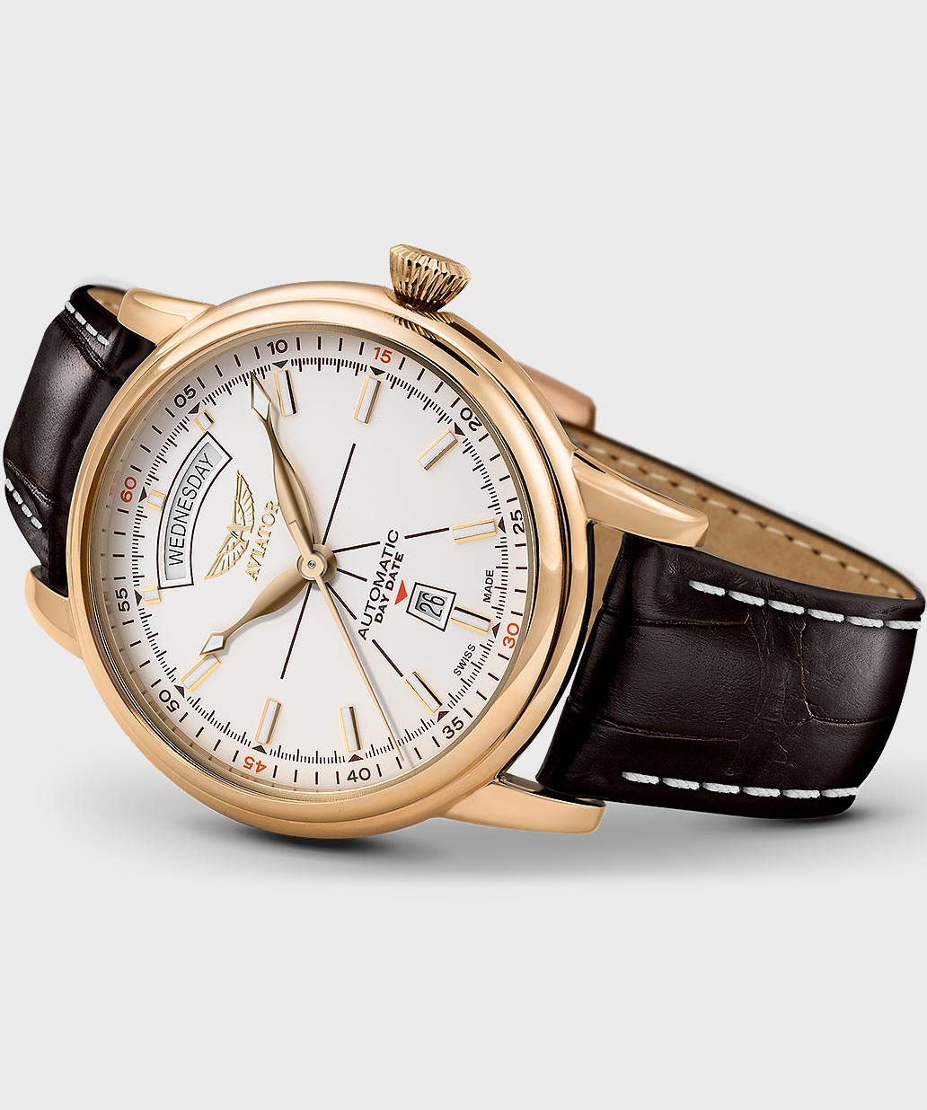 Douglas Day-Date V.3.20.1.147.4 Pilot`s Watch by AVIATOR Watch Brand