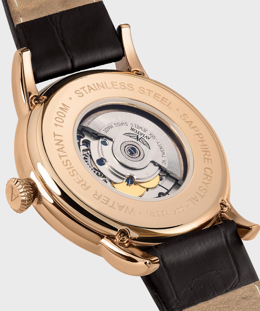 Douglas Day-Date V.3.20.1.147.4 Pilot`s Watch by AVIATOR Watch Brand