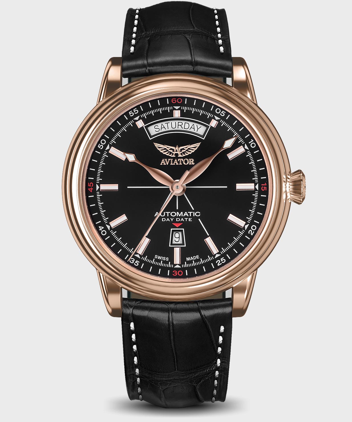Douglas Day-Date V.3.20.2.146.4 Pilot`s Watch by AVIATOR Watch Brand
