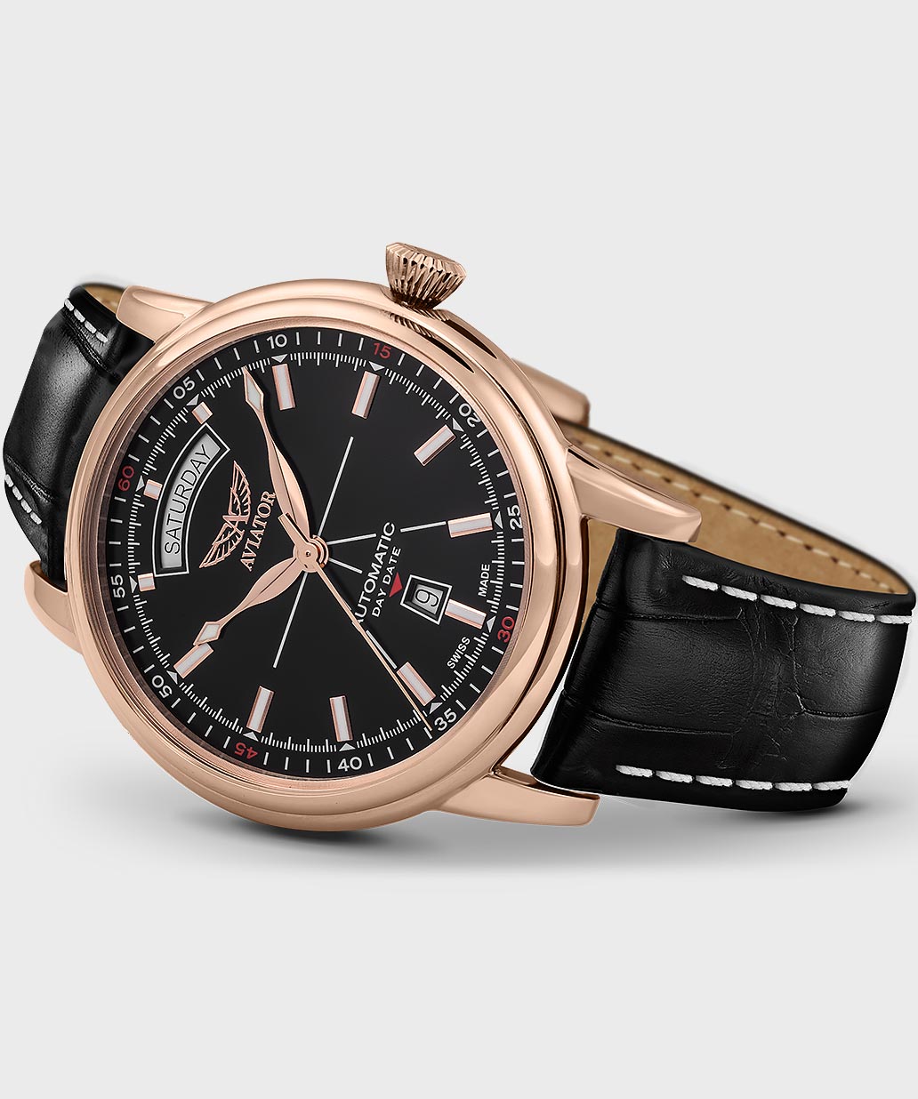 Douglas Day-Date V.3.20.2.146.4 Pilot`s Watch by AVIATOR Watch Brand